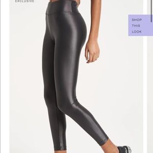 Koral Lustrous High Waisted Leggings in Gunmetal